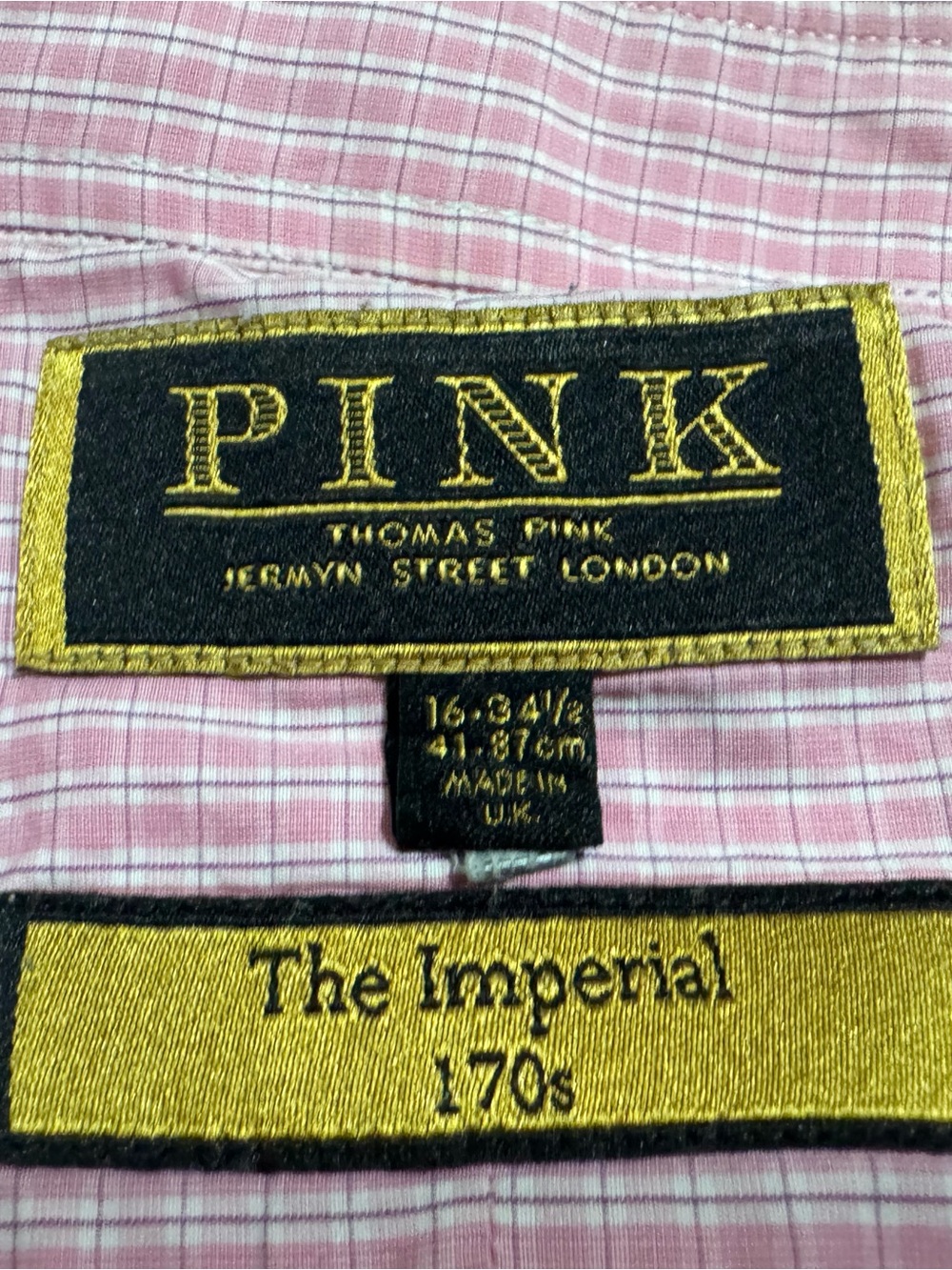 Thomas Pink Men's Pink Check Dress Shirt - The Imperial